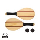 Gadżety reklamowe: Wooden frescobol tennis set