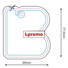 Zapachy samochodowe z wiadomością reklamową, forma lpf1109