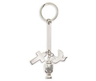 Gadżety reklamowe: charming communion shaped metal key-ring