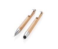 Gadżety reklamowe: Bamboo pen set, brown