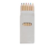 6 coloured pencils in box