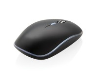 Gadżety reklamowe: Light up logo wireless mouse, black
