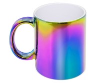 Gadżety reklamowe: metalic ceramic mug multicolor