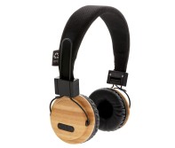 Gadżety reklamowe: Bamboo wireless headphone, brown