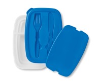 Lunch box with cutlery set