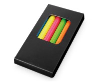 Gadżety reklamowe z logo dla firmy (MEMLING. Pencil box with 6 coloured pencils)