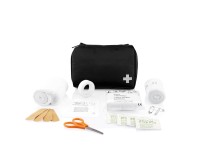 Gadżety reklamowe: Mail size first aid kit, black