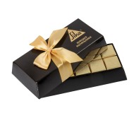 Pudełko w kształcie sztabki złota z Waszymi firmowymi czekoladkami