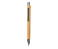 Gadżety reklamowe: Slim design bamboo pen, brown