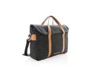 Gadżety reklamowe: Canvas laptop bag PVC free, black