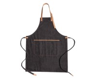 Gadżety reklamowe: Deluxe canvas chef apron, black