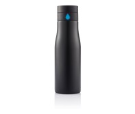 Gadżety reklamowe: Aqua hydration tracking bottle, black