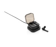 Gadżety reklamowe: TWS earbuds in wireless charging case, black