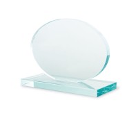 Gadżety reklamowe: oval shaped glass trophée