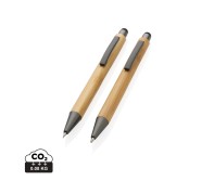 Gadżety reklamowe: Bamboo modern pen set in box