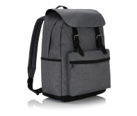 Gadżety reklamowe: Laptop backpack with magnetic bucklestraps, grey/black