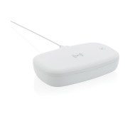 Gadżety reklamowe: UV-C sterilizer box with 5W wireless charger, white