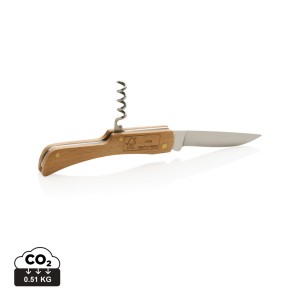 Gadżety reklamowe: Wooden knife with bottle opener
