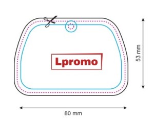 Reklamowe zapachy do samochodu, prostokąt 