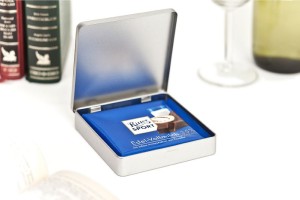 Kwadratowe pudełko na czekoladę,  109 x 107 x 20 mm 