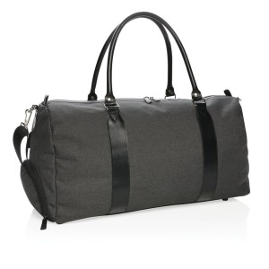 Gadżety reklamowe: Weekend bag with USB output, black