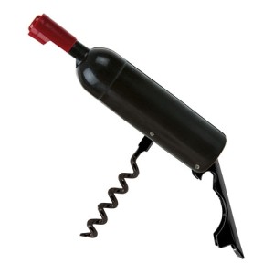 Gadżety reklamowe: bottle shaped cork screw magnet
