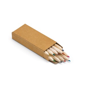 Gadżety reklamowe z logo dla firmy (Crafti. Pencil box with 10 coloured pencils)
