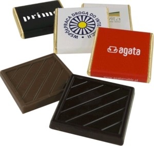 Belgijskie czekoladki z reklamą lub logo Twojej firmy