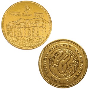 Czekoladowe monety z Waszą reklamą, 55 mm