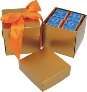 Czekoladowe pudełko z reklamą lub logo Twojej firmy
