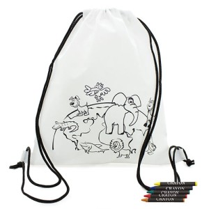 Gadżety reklamowe: backpack with wax crayons