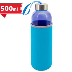 Gadżety reklamowe: colored glass bottle-flask zas