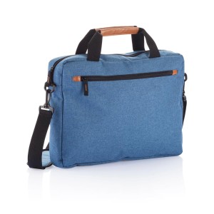 Gadżety reklamowe: Fashion duo tone laptop bag PVC free, blue