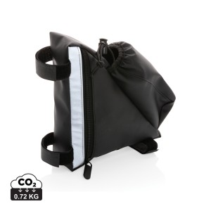 Gadżety reklamowe: PU high visibility bike frame bag with bottle holder