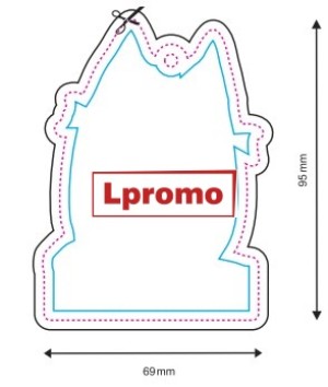 Zapachy samochodowe z logo, forma lpf558
