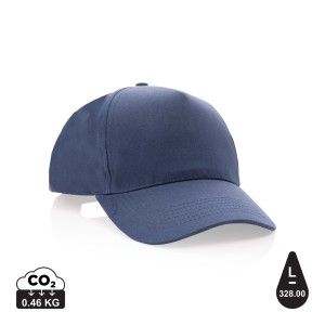Gadżety reklamowe: Impact 5 panel 190gr Recycled cotton cap with AWARE™ tracer