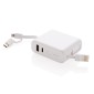Gadżety reklamowe: 5.000 mAh wireless charging 5W powerbank, white