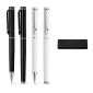 Gadżety reklamowe z logo dla firmy (CALIOPE SET. Roller pen and ball pen set in metal)