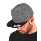 Czapka z daszkiem Chambray-Suede Snapback, Flexfit 6089CH