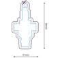 Zawieszki samochodowe zapachowe, ornament