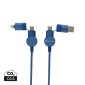 Gadżety reklamowe: Oakland RCS recycled plastic 6-in-1 fast charging 45W cable