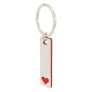 Gadżety reklamowe: elongated heart key-ring