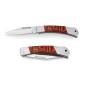 Gadżety reklamowe z logo dla firmy (FALCON II. Pocket knife in stainless steel and wood)