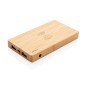 Gadżety reklamowe: Bamboo 4.000 mAh wireless 5W Powerbank, brown