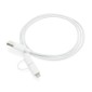 Gadżety reklamowe: 2-in-1 cable MFi licensed, white