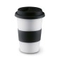 Ceramic mug w/ lid and sleeve