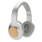 Gadżety reklamowe: Dakota bamboo wireless headphone, grey