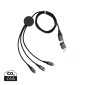 Gadżety reklamowe: Terra RCS recycled aluminium 120 cm 6-in-1 cable