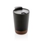 Gadżety reklamowe: Cork coffee tumbler, black