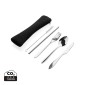 Gadżety reklamowe: 4 PCS stainless steel re-usable cutlery set